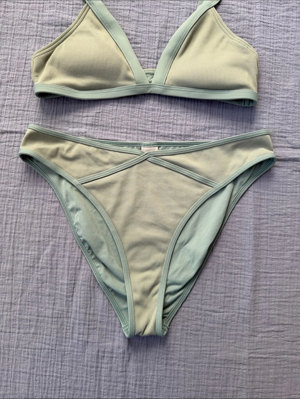 L*SPACE Ribbed High Waist Bikini
